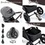 Teknum Compacto 3In1 Baby Stroller Travel System With Carrycot And Infant Car Seat 0-3 Years, Color: Grey, 12 image
