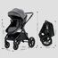Teknum Compacto 3In1 Baby Stroller Travel System With Carrycot And Infant Car Seat 0-3 Years, Color: Grey, 13 image