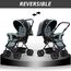 Teknum Reversible Trip Baby Stroller Travel System With Infant Car Seat Multi Recline 6-36 Months, Color: Dark Grey, 5 image