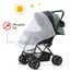 Teknum Reversible Trip Baby Stroller Travel System With Infant Car Seat Multi Recline 6-36 Months, Color: Dark Grey, 6 image