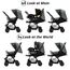 Teknum Reversible Trip Baby Stroller Travel System With Infant Car Seat Multi Recline 6-36 Months, Color: Grey, 4 image