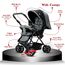 Teknum Reversible Trip Baby Stroller Travel System With Infant Car Seat Multi Recline 6-36 Months, Color: Grey, 8 image