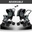 Teknum Reversible Trip Baby Stroller Travel System With Infant Car Seat Multi Recline 6-36 Months, Color: Grey, 10 image
