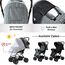 Teknum Reversible Trip Baby Stroller Travel System With Infant Car Seat Multi Recline 6-36 Months, Color: Grey, 12 image