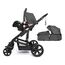Teknum 3In1 Baby Stroller Travel System Sleeping Bassinet Extra Wide Seat 360° Rotating Wheels Fully Reclinable Car Seat Compatible Coffee Holder Spill Proof Mat 0-3 Years, Color: Space Grey, 3 image