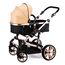 Teknum 3In1 Baby Stroller Travel System Sleeping Bassinet Extra Wide Seat 360° Rotating Wheels Fully Reclinable Car Seat Compatible Coffee Holder Spill Proof Mat 0-3 Years, Color: Khaki, 4 image