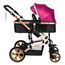 Teknum 3In1 Baby Stroller Travel System Sleeping Bassinet Extra Wide Seat 360° Rotating Wheels Fully Reclinable Car Seat Compatible Coffee Holder Spill Proof Mat 0-3 Years, Color: Wine, 4 image