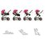 Teknum 3In1 Baby Stroller Travel System Sleeping Bassinet Extra Wide Seat 360° Rotating Wheels Fully Reclinable Car Seat Compatible Coffee Holder Spill Proof Mat 0-3 Years, Color: Wine, 7 image