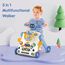 Teknum 3In1 Baby Walker Learning Table Game Panel With Musical Keyboard 6+ Months, Color: Blue, 3 image