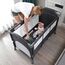 Teknum 4In1 Baby Bedside Co-Sleeper Bassinet Playpen With Rocker 0-3 Years 30Kg, Color: Grey, 5 image