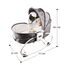 Teknum 6In1 Cozy Rocker Bassinet With Wheels Mosquito Net 0-36 Months 18Kg, Color: Grey, 10 image