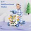 Teknum 5In1 Baby Walker Learning Table Scooter Roller Coaster With Musical Keyboard 6+ Months, Color: Blue, 3 image