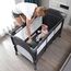 Teknum 4In1 Baby Bedside Co-Sleeper Bassinet Playpen With Rocker 0-3 Years 30Kg, Color: Black, 3 image