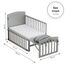 Teknum 7In1 Convertible Kids Bed Bedside Crib With Mattress Mosquito Net 0-12 Years 40Kg, Color: Grey, 10 image