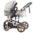 Teknum 3In1 Baby Stroller With Bassinet Reversible Seat 0-3 Years 18Kg, Color: Grey, 2 image