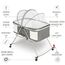 Teknum 3In1 Baby Cot Cradle With Mosquito Net Wheels 0-12 Months 15Kg, Color: Dark Grey, 3 image