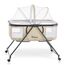 Teknum 3In1 Baby Cot Cradle With Mosquito Net Wheels 0-12 Months 15Kg, Color: Ivory