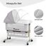 Teknum Moonlight Bedside Crib 0-2 Years, Color: Light Grey, 5 image