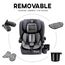 Teknum Pack And Go Car Seat Group 1/2/3 Foldable Portable 9Kg–36Kg, Color: Grey, 9 image