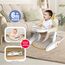 Teknum Baby Portable Dining Feeding Chair Recliner Activity Chair 6–30 Months Up To 12Kg, Color: White & Yellow, 6 image