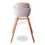 Teknum Premium Dual Height Wooden High Chair 6–36 Months Up To 15Kg, Color: Ivory, 4 image