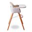 Teknum Premium Dual Height Wooden High Chair 6–36 Months Up To 15Kg, Color: Ivory, 6 image