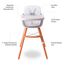 Teknum Premium Dual Height Wooden High Chair 6–36 Months Up To 15Kg, Color: White, 2 image