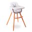 Teknum Premium Dual Height Wooden High Chair 6–36 Months Up To 15Kg, Color: White, 3 image