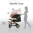 Teknum Reversible Trip2 Baby Stroller 0–36 Months Up To 22Kg, Color: Black, 12 image
