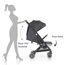 Teknum Travel Cabin Baby Stroller With Coffee Cup Holder 0–48 Months Up To 22Kg, Color: Black, 7 image