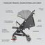Teknum Travel Cabin Baby Stroller With Coffee Cup Holder 0–48 Months Up To 22Kg, Color: Grey, 5 image
