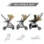 Teknum Stroll-1 Reversible Travel Baby Stroller 0–48 Months Up To 22Kg, Color: Khaki, 6 image