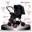 Teknum Reversible Look At Me Stroller Combo With Diaper Bag Hooks & Changing Pad 6–36 Months Up To 15Kg, Color: Black, 8 image