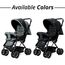 Teknum Reversible Look At Me Stroller Combo With Diaper Bag Hooks & Changing Pad 6–36 Months Up To 15Kg, Color: Black, 16 image