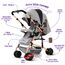 Teknum Reversible Trip Stroller With Ace Diaper Bag 6–36 Months Up To 15Kg, Color: Grey, 5 image