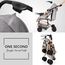 Teknum Reversible Trip Stroller With Ace Diaper Bag 6–36 Months Up To 15Kg, Color: Grey, 8 image