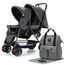 Teknum Twin Baby Stroller Combo Dark Grey 6–36 Months 2 X 15Kg, Color: Dark Grey