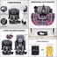 Teknum Pack And Go Foldable Car Seat With Ace Ivory Diaper Bag 9 Months–12 Years 9–36Kg, Color: Grey, 4 image
