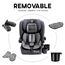 Teknum Pack And Go Foldable Car Seat With Ace Ivory Diaper Bag 9 Months–12 Years 9–36Kg, Color: Grey, 7 image