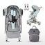 Teknum A1 Green Stroller With Sunveno Grey Diaper Bag 0–4 Years Up To 20Kg, Color: Green, 9 image
