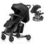 Teknum 2In1 Glide Stroller With Green Diaper Tote Bag Black 0–36 Months Up To 22Kg, Color: Black & Green, 2 image