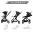 Teknum Stroll-1 Travel System With Reversible Stroller And Compacto Baby Car Seat Black 0–4 Years Up To 22Kg, Color: Black, 7 image