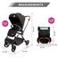 Teknum Stroll-1 Travel System With Reversible Stroller And Compacto Baby Car Seat Black 0–4 Years Up To 22Kg, Color: Black, 18 image
