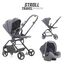 Teknum Stroll-1 Travel System With Reversible Stroller And Compacto Baby Car Seat Black 0–4 Years Up To 22Kg, Color: Grey