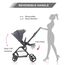 Teknum Stroll-1 Travel System With Reversible Stroller And Compacto Baby Car Seat Black 0–4 Years Up To 22Kg, Color: Grey, 7 image