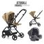 Teknum Stroll-1 Travel System With Reversible Stroller And Compacto Baby Car Seat Black 0–4 Years Up To 22Kg, Color: Khaki