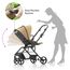 Teknum Stroll-1 Travel System With Reversible Stroller And Compacto Baby Car Seat Black 0–4 Years Up To 22Kg, Color: Khaki, 6 image