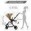 Teknum Stroll-1 Travel System With Reversible Stroller And Compacto Baby Car Seat Black 0–4 Years Up To 22Kg, Color: Khaki, 7 image