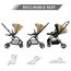 Teknum Stroll-1 Travel System With Reversible Stroller And Compacto Baby Car Seat Black 0–4 Years Up To 22Kg, Color: Khaki, 8 image