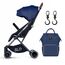 Teknum Travel Lite Stroller Navy Blue With Sunveno Diaper Bag And Hooks 0–4 Years 4.9Kg Cabin Friendly, Color: Navy Blue, 3 image
